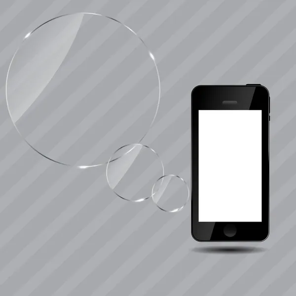 Illustration abstraite du vecteur de téléphone mobile — Image vectorielle
