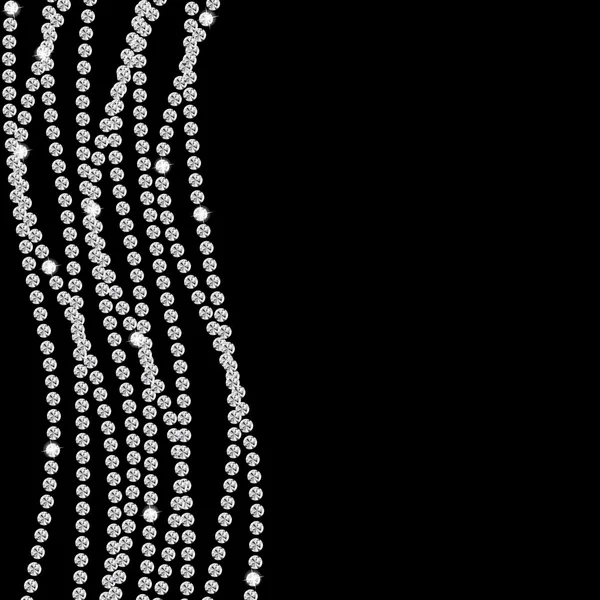 Abstracto hermoso diamante negro fondo vector ilustración — Archivo Imágenes Vectoriales
