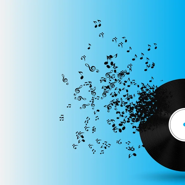 Illustration vectorielle de fond de musique abstraite pour votre design — Image vectorielle