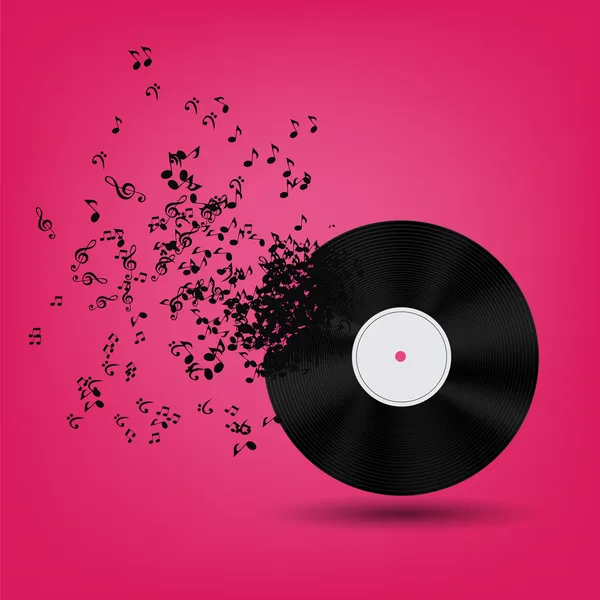 Illustration vectorielle de fond de musique abstraite pour votre design — Image vectorielle