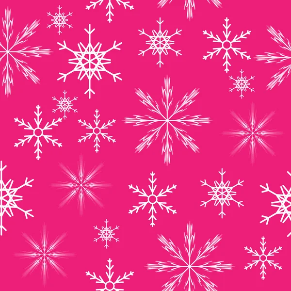 Fond sans couture flocons de neige. Illustration vectorielle — Image vectorielle