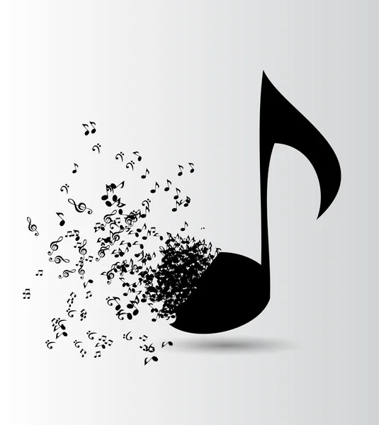 Illustration vectorielle de fond de musique abstraite pour votre design — Image vectorielle