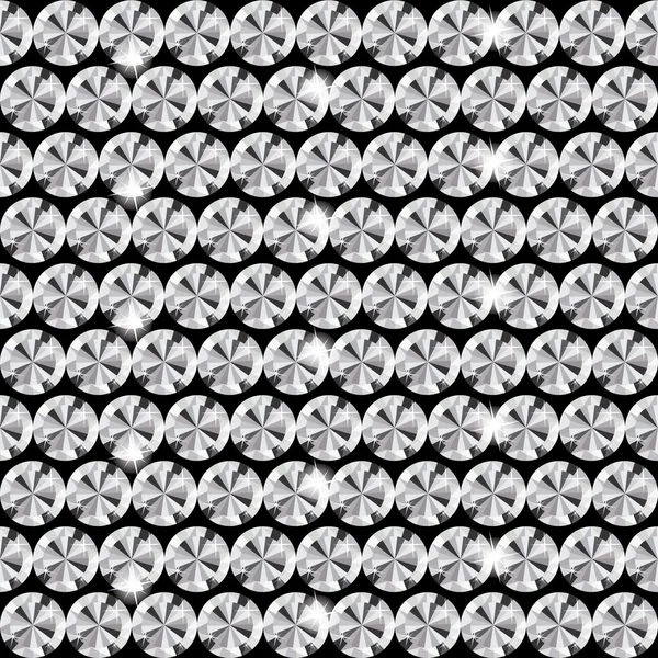 Abstrakte schöne schwarze Diamant nahtlose Muster Hintergrund v — Stockvektor