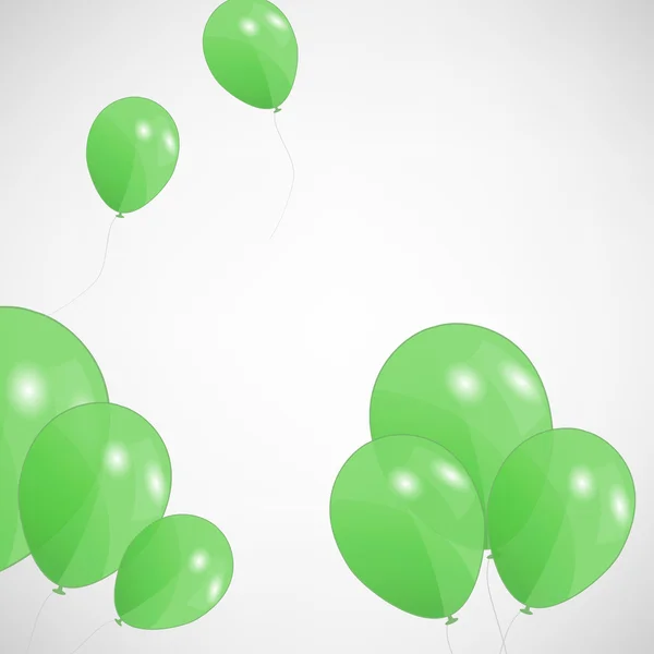 Conjunto de globos de colores, ilustración vectorial. EPS 10 . — Vector de stock