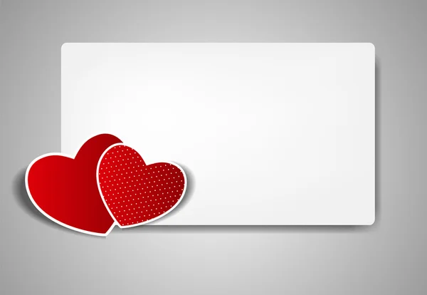 С Днем Святого Валентина открытку с сердцем. Векторная миграция — стоковый вектор
