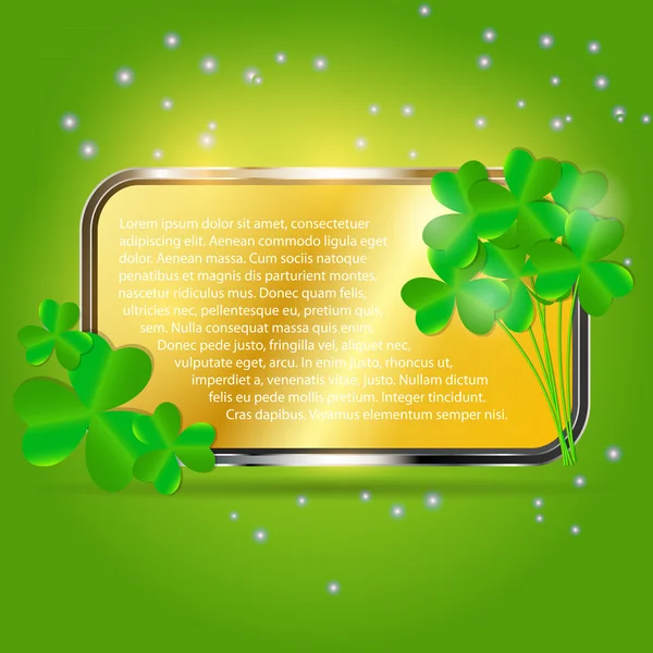 Saint Patrick`s day background vector illustration — Stock Vector