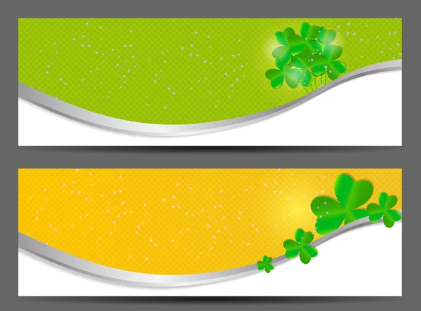 Saint Patrick dag banner vektor illustration — Stock vektor