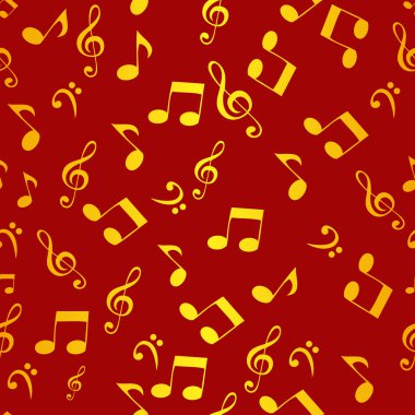 soyut müzik Dikişsiz desen arka plan vektör çizim f