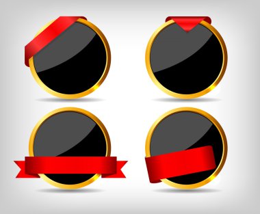 İndirimli etiketler. Vektör illüstrasyonu