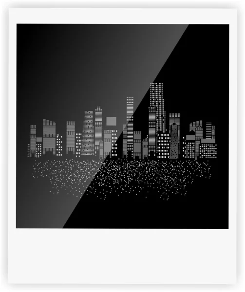 Vektorillustration der Silhouette von Städten — Stockvektor