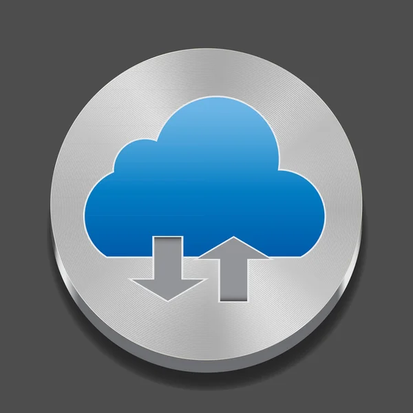 Ilustração vetorial do ícone de aplicativos de nuvem — Vetor de Stock