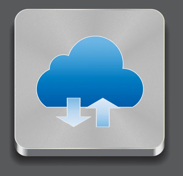 Illustrazione vettoriale dell'icona delle app cloud — Vettoriale Stock