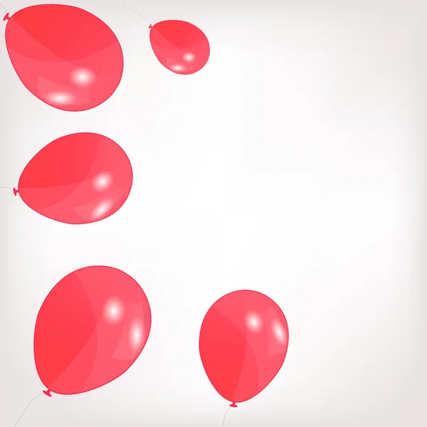 Satz farbiger Luftballons, Vektorillustration. EPS 10. — Stockvektor