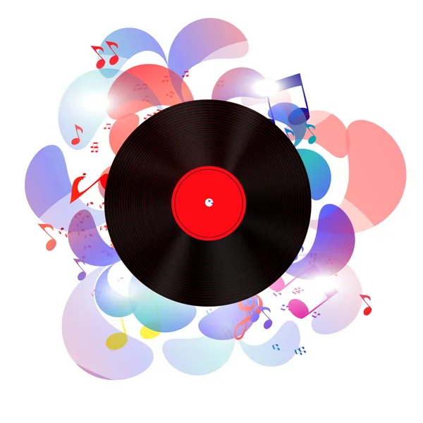 Illustration vectorielle de fond de musique abstraite pour votre design — Image vectorielle