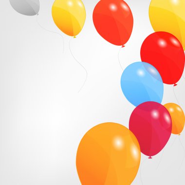 Renkli balon seti, vektör çizimi. EPS 10.