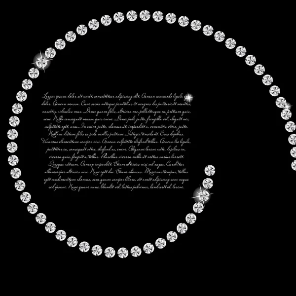 Illustration vectorielle abstraite magnifique fond de diamant noir — Image vectorielle
