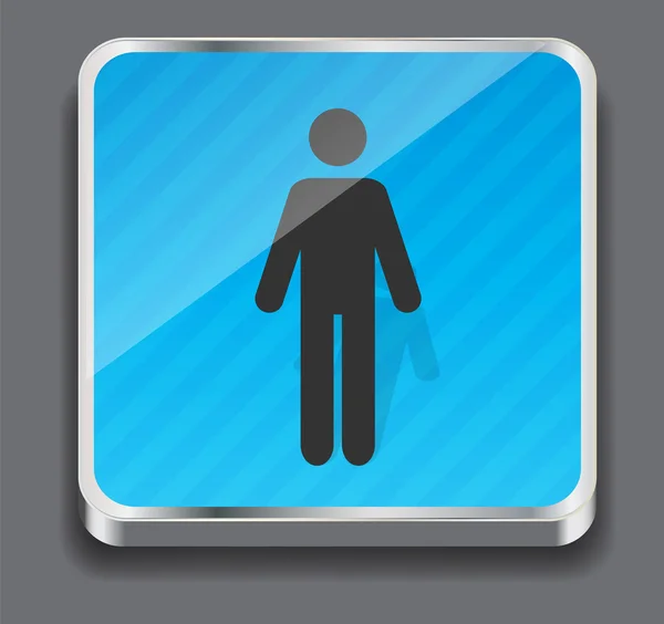 アプリのアイコンを設定のベクトル イラスト矢量蓝色光泽图标描绘香水 — ストックベクタ