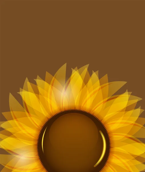 Sunflowers vector illustration background vector illustration — Stock Vector