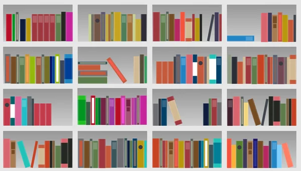 Librería Vector Ilustración — Archivo Imágenes Vectoriales