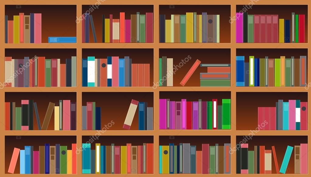 Bookcase vector illustration — Stock Vector © oleggankod 22502067