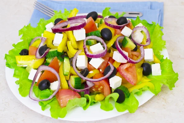 Greek salad — Stock Photo, Image