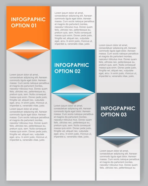 INFOGRAPHICSデザイン要素ベクトルイラスト — ストックベクタ