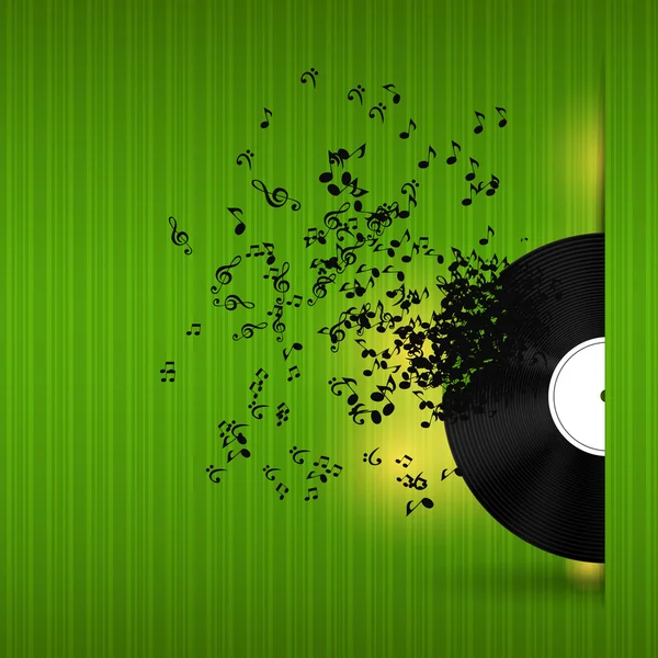 Illustration vectorielle de fond de musique abstraite pour votre design — Image vectorielle