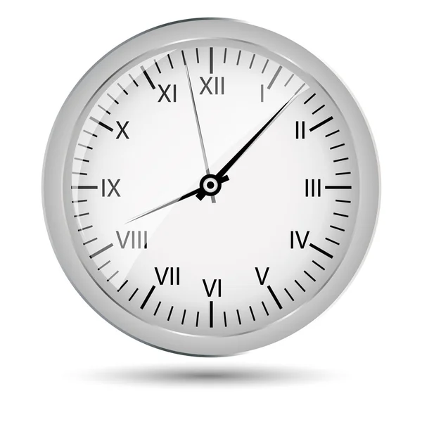 Stříbrné hodinky vektorové ilustrace — Stockový vektor
