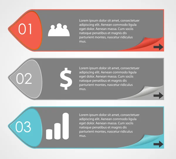 INFOGRAPHICSデザイン要素ベクトルイラスト — ストックベクタ