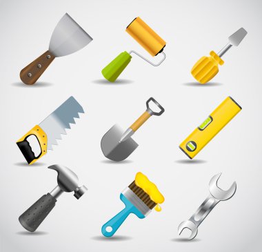 Different tools icon vector illustration set1 clipart