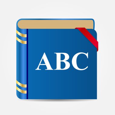 kitap simgesi vektör illüstrasyonu