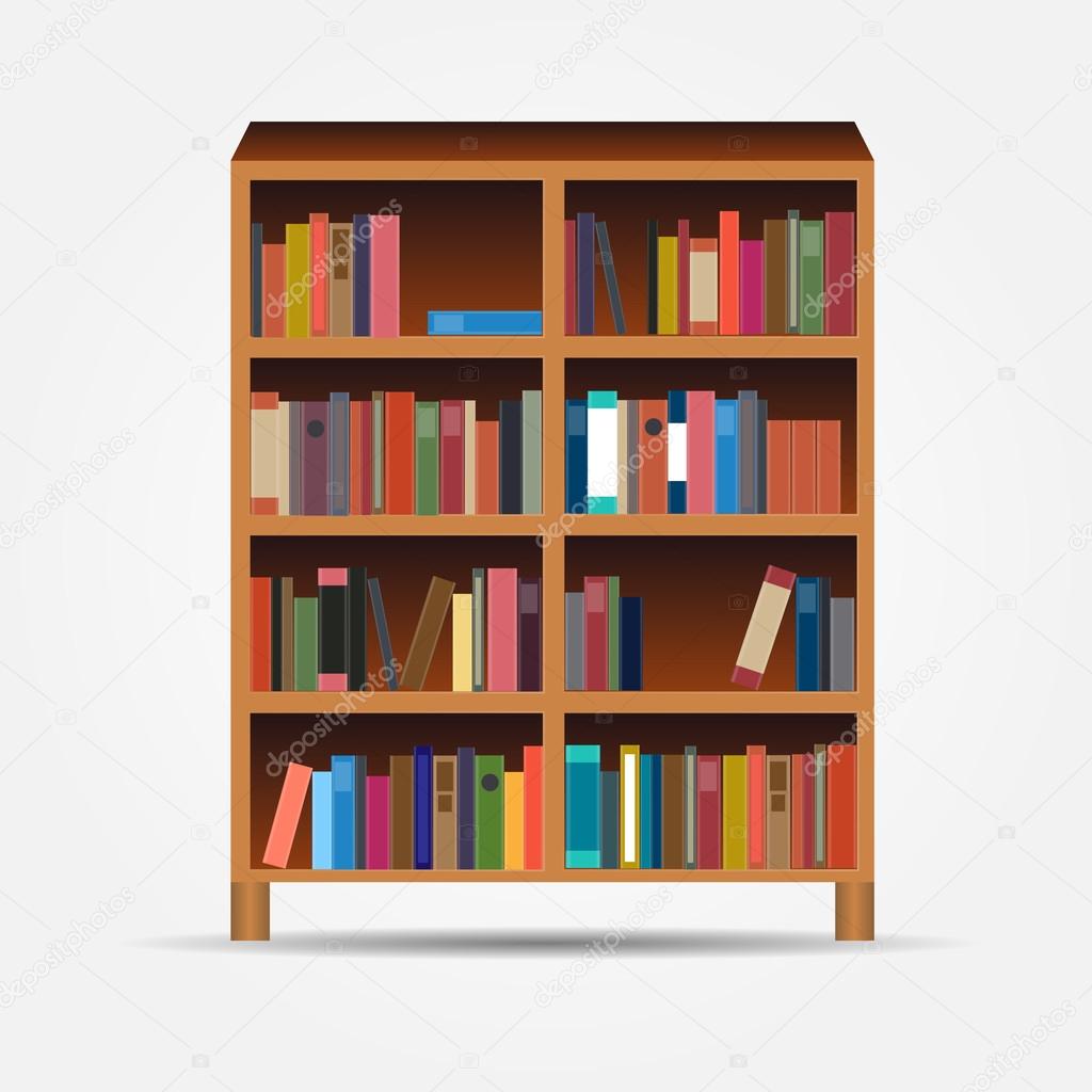 Bookcase icon vector illustration