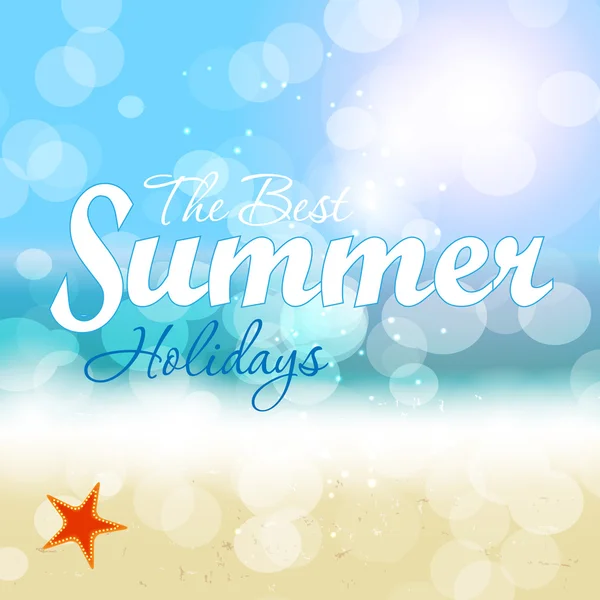 Summer holidays vector background. — Stock Vector