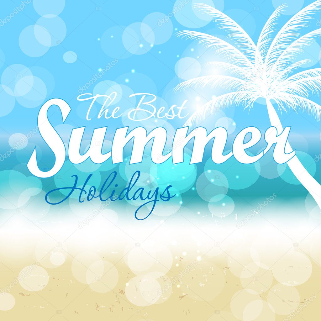 Summer holidays vector background.