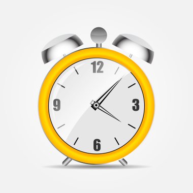 saatin alarmı simge vektör çizim