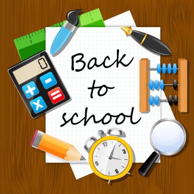 okul vektör arka plana