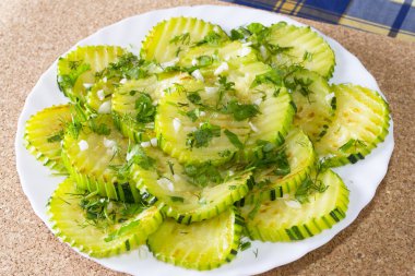 kızarmış kabak dilimleri