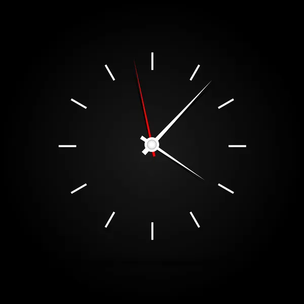 Orologio icona vettoriale illustrazione — Vettoriale Stock