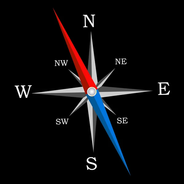 Kompas. vektorové ilustrace. — Stockový vektor