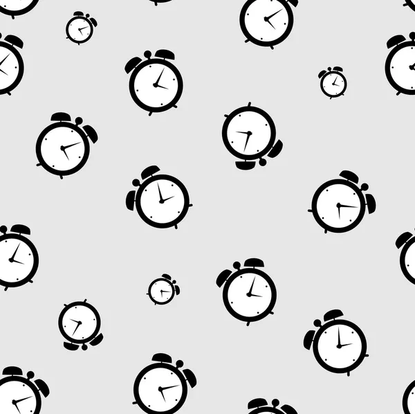 Clock alarm icon icon vector illustration seamless pattern backgroumd — стоковый вектор