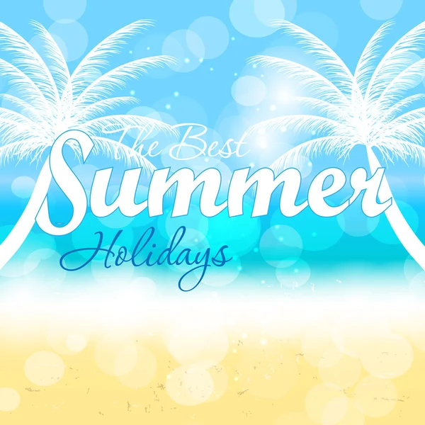 Summer holidays vector background. — Stock Vector