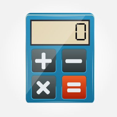 hesap makinesi simgesi vektör illüstrasyonu