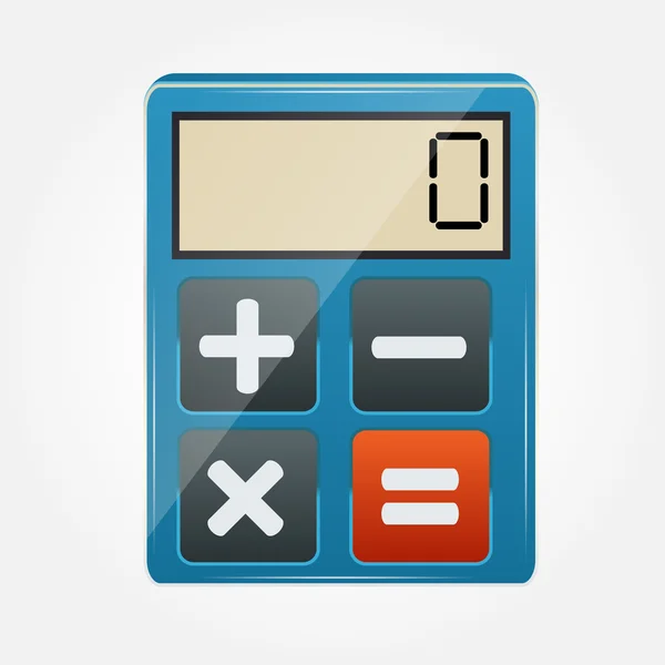 Calculator pictogram vector illustratie — Stockvector