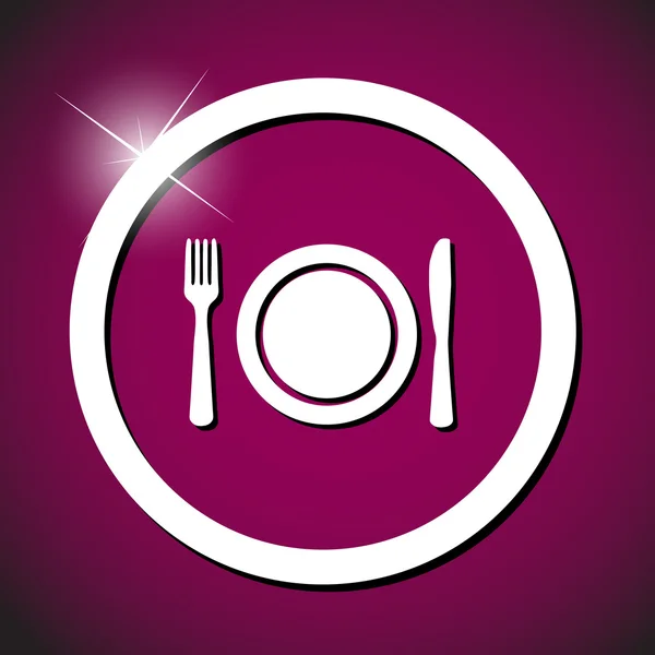 Icono de alimentos vector ilustración — Vector de stock