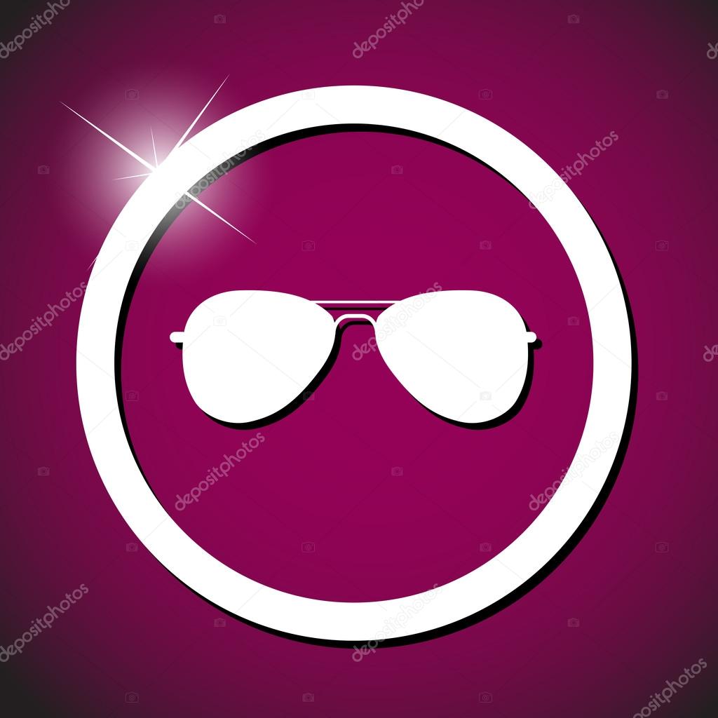 Sun glasses icon vector illustration