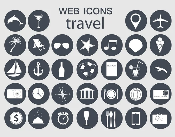 Travel icons vector illustration — Stock Vector