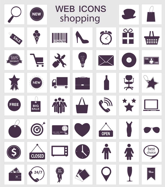Shopping icons vector illustration — Stock Vector