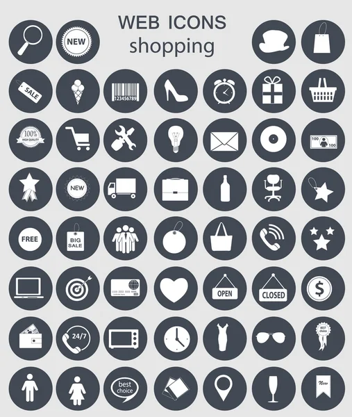 Shopping icons vector illustration — Stock Vector