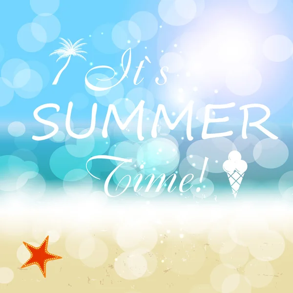 Summer holidays vector background. — Stock Vector