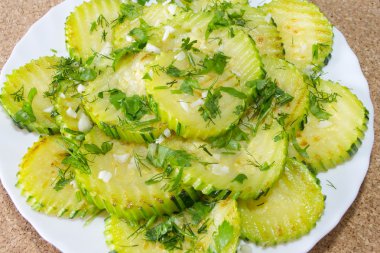 kızarmış kabak dilimleri